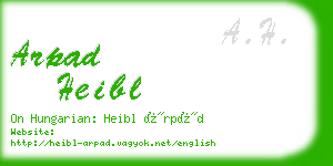 arpad heibl business card